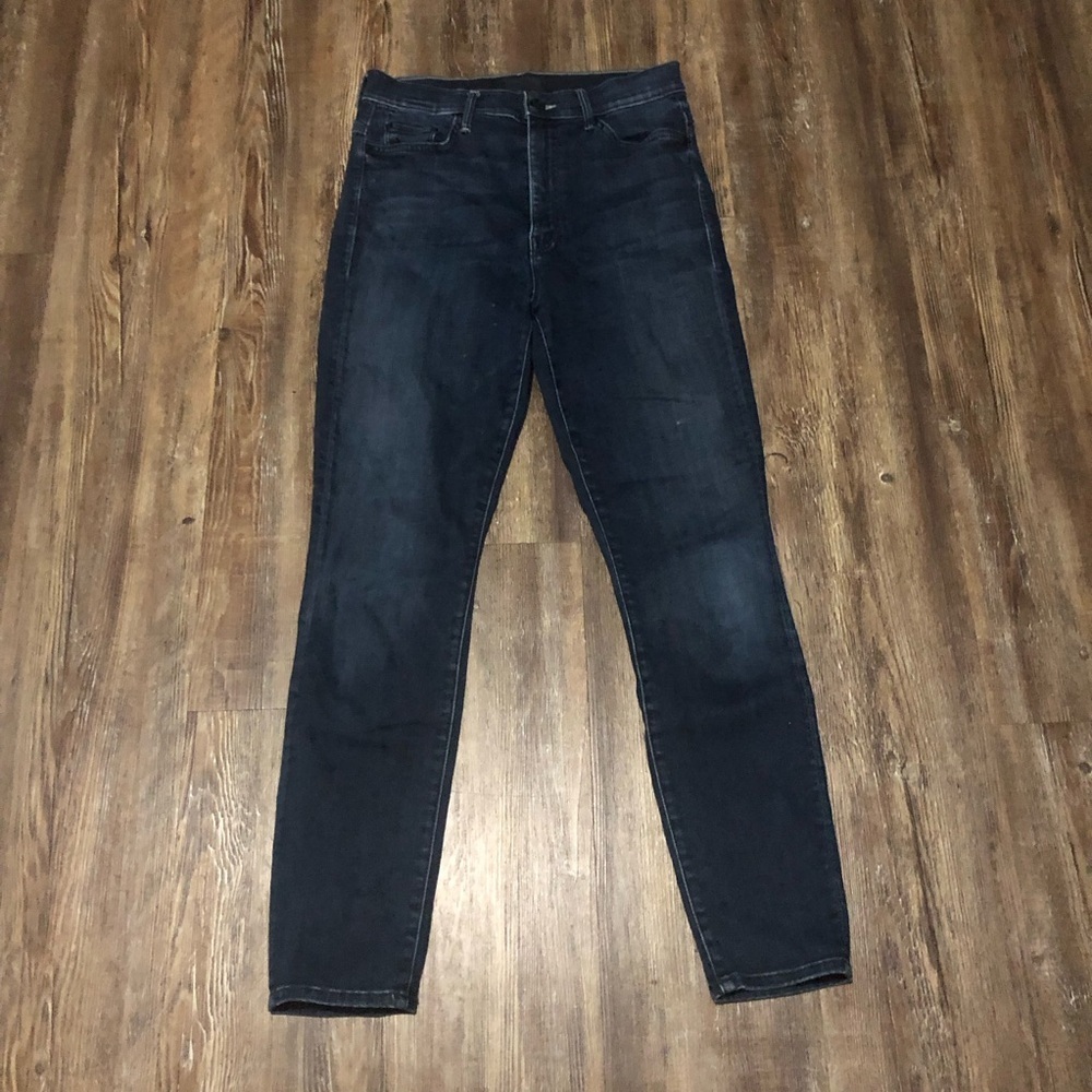 Mother The Swooner Ankle Jeans Women's 28 Slim Fit Designer in Squeeze Play Wash
